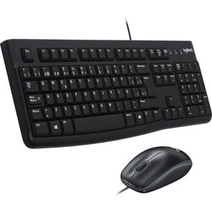 Logitech Desktop MK120 toetsenbord Inclusief muis USB QWERTY Spaans Zwart