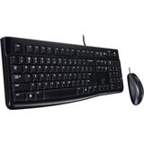 Logitech - Mk120 Combo - Toetsenbord En Muis - Zwart - Kunststof