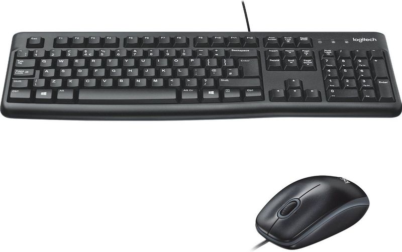 Logitech - Mk120 Combo - Toetsenbord En Muis - Zwart - Kunststof