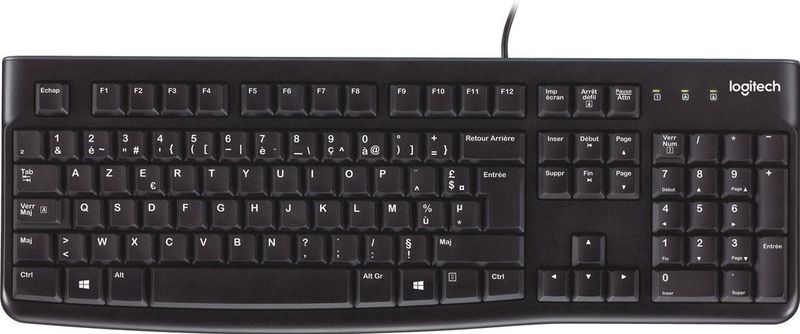 Logitech K120 - Toetsenbord - Zwart - AZERTY BE