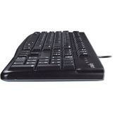 Logitech K120 Corded Keyboard toetsenbord USB QWERTZ Duits Zwart
