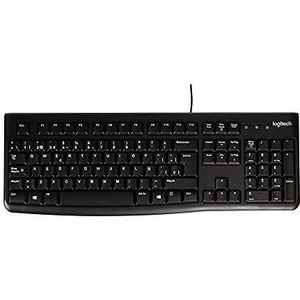 Logitech K120 Bedraad Toetsenbord voor Windows, Spaans QWERTY indeling - Zwart