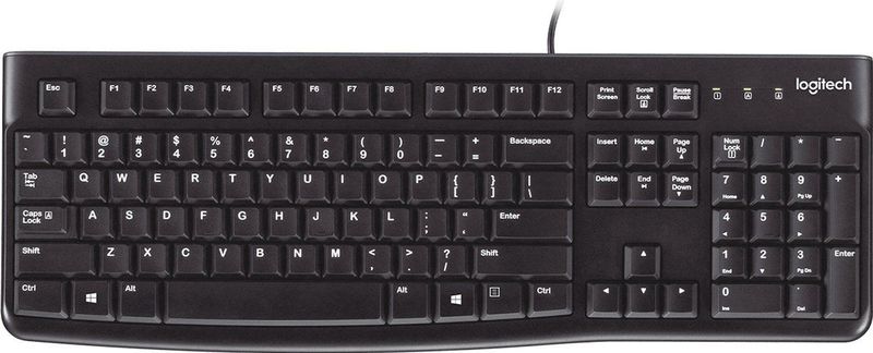 Logitech - K120 - Toetsenbord - Zwart - Bedraad - Spaans QWERTY