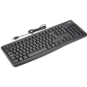 Logitech K120 Corded Keyboard toetsenbord USB QWERTY Brits Engels Zwart