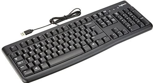 Logitech K120 Corded Keyboard toetsenbord USB QWERTY Brits Engels Zwart