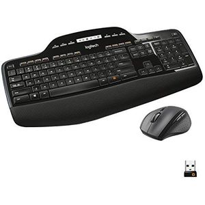 Logitech MK710 Performance toetsenbord Inclusief muis RF Draadloos QWERTZ Duits Zwart