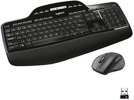 Logitech MK710 Performance toetsenbord Inclusief muis RF Draadloos QWERTZ Duits Zwart