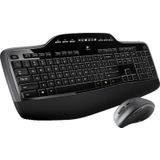 Logitech MK710 - Draadloos Toetsenbord en Muis - Azerty BE - Zwart