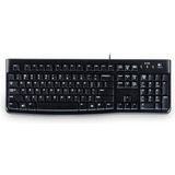 Logitech - K120 - Toetsenbord - Zwart - USB - Spatwaterdicht