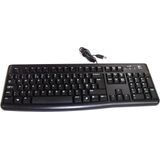 Logitech - K120 Toetsenbord - USB - AZERTY - Zwart