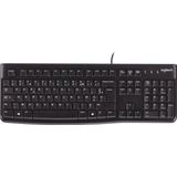 Logitech - K120 Toetsenbord - USB - AZERTY - Zwart