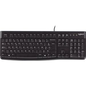 Logitech - K120 Toetsenbord - USB - AZERTY - Zwart