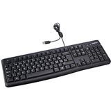 Logitech Keyboard K120 for Business toetsenbord USB QWERTZ Zwitsers Zwart