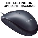 Logitech M90 Bedrade Muis Zwart