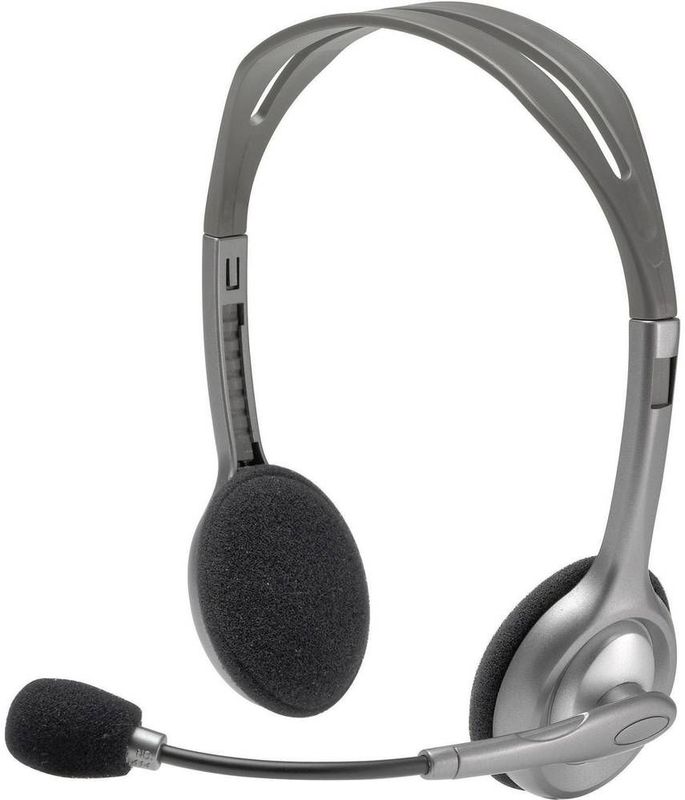 Logitech - H110 - Headset - Grijs - Dubbele 3,5MM Aansluiting
