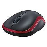 Logitech - M185 - Draadloze Muis - Rood - 2,4 GHz - USB-Mini-Ontvanger