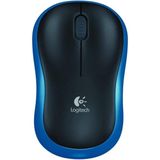 Logitech - M185 - Draadloze Muis - Blauw - Optisch - Ambidextrous
