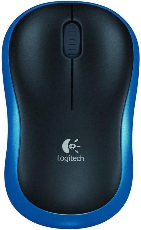 Logitech - M185 - Draadloze Muis - Blauw - Optisch - Ambidextrous