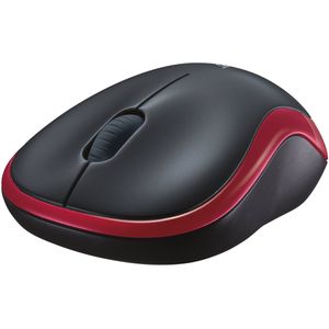 Logitech - M185 - Draadloze Muis - Rood - Optisch - 1000 DPI