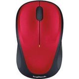 Logitech M235 Draadloze Muis, 2,4 GHz met USB Unifying-Ontvanger, 1000 DPI Optische Tracking, 12 Maanden Batterijduur, Compatibel met PC, Mac, Laptop, Chromebook - Rood