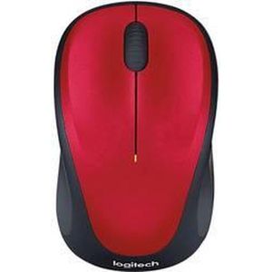 Logitech M235 Draadloze Muis, 2,4 GHz met USB Unifying-Ontvanger, 1000 DPI Optische Tracking, 12 Maanden Batterijduur, Compatibel met PC, Mac, Laptop, Chromebook - Rood