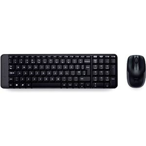 Logitech Wireless Combo MK220 toetsenbord Inclusief muis USB Portugees Zwart