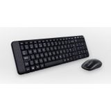 Logitech MK220 draadloos toetsenbord en muis combo voor Windows, Amerikaans internationaal QWERTY-toetsenbord - zwart