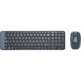 Logitech - Wireless Combo MK220 - Draadloos Toetsenbord En Muis - Zwart - Compact Ontwerp