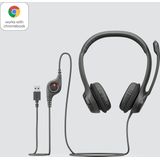Logitech H390 - Headset - USB A - Ruisonderdrukkend - Graphite