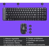 LOGITECH MK220 draadloos toetsenbord en muis zwart