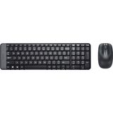 LOGITECH MK220 draadloos toetsenbord en muis zwart