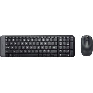 LOGITECH MK220 draadloos toetsenbord en muis zwart