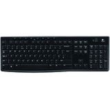 Logitech K270 - Draadloos Toetsenbord - Qwerty ISO - Zwart