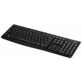 Wireless Keyboard Logitech French Black AZERTY