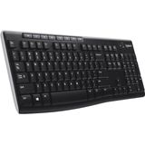 Wireless Keyboard Logitech French Black AZERTY