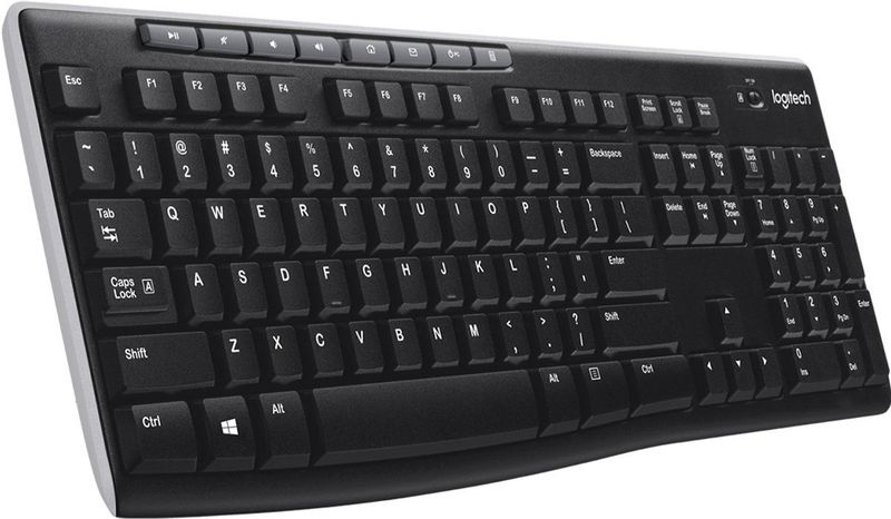Wireless Keyboard Logitech French Black AZERTY