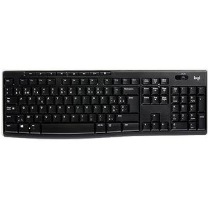 Logitech K270 Kabellose Tastatur für Windows, Belgisches AZERTY-Layout - Schwarz