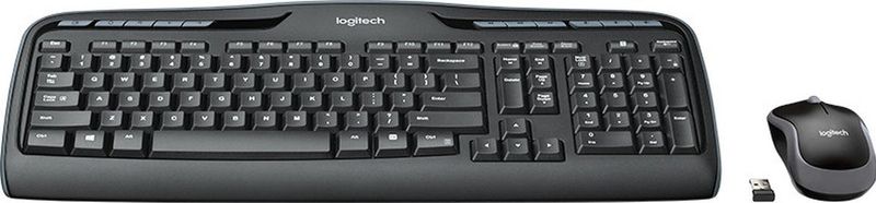 Logitech Wireless Combo MK330 toetsenbord Inclusief muis USB QWERTZ Duits Zwart