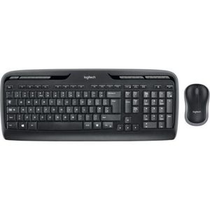 Logitech Wireless Combo MK330 - Tastatur-und-Maus-Set - Französisch - Schwarz