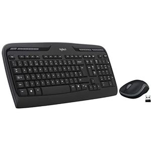 Logitech Wireless Combo MK330 toetsenbord Inclusief muis RF Draadloos QWERTY Italiaans Zwart