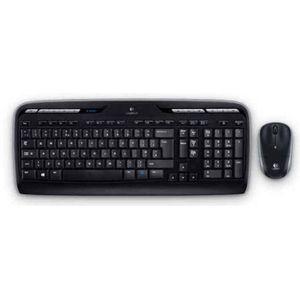 Logitech Wireless Combo MK330 toetsenbord Inclusief muis USB QWERTY Spaans Zwart, Grijs