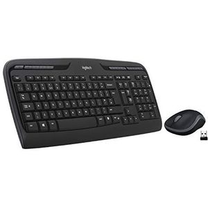 Logitech - Mk330 - Draadloos Toetsenbord En Muis - Zwart - Kunststof