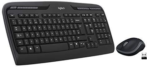 Logitech - Mk330 - Draadloos Toetsenbord En Muis - Zwart - Kunststof