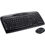 Logitech MK330 Toetsenbord met Muis Multimediatoetsen QWERTY US Zwart
