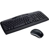 Logitech MK330 Toetsenbord met Muis Multimediatoetsen QWERTY US Zwart