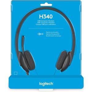 Logitech - H340 - Headset - Zwart - USB-A - Ruisonderdrukkende Microfoon