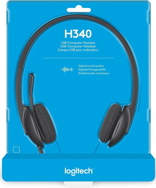 Logitech - H340 - Headset - Zwart - USB-A - Ruisonderdrukkende Microfoon