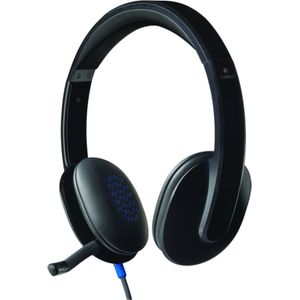 Logitech - H540 - USB-Headset - Zwart - Imitatieleer