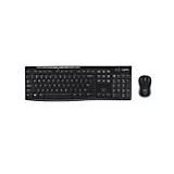 Logitech - Combo Mk270 - Draadloos Toetsenbord En Muis - Zwart - Duurzaam