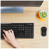 Logitech - Combo Mk270 - Draadloos Toetsenbord En Muis - Zwart - Duurzaam